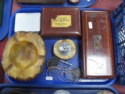 Lot 1407 - Collectables, including two wooden boxed...