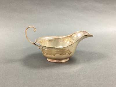 Lot 47 - A Hallmarked Silver Sauce Boat, EV, Sheffield...