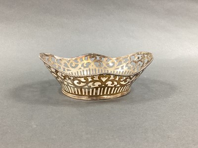 Lot 22 - A Hallmarked Silver Pierced Dish, import marks...