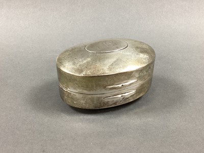 Lot 41 - A Hallmarked Silver Soap Box, CJF, London 1919,...