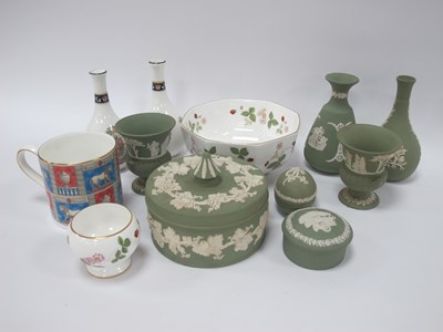 Lot 1192 - Wedgwood collection, including green Jasper...
