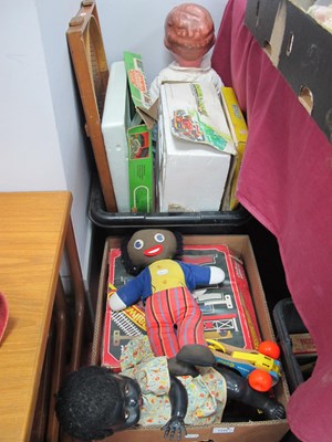 Lot 1345 - Vintage toys and boxed games, including wooden...