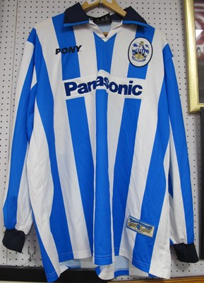 Lot 482 - Huddersfield Town Match Worn 'Pony' Home Shirt...