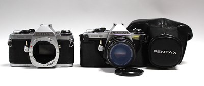 Lot 851 - Pentax ME Super 35mm Film Camera with attached...