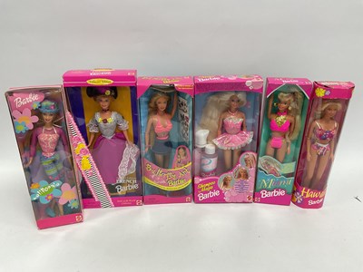 Lot 301 - Six Modern Mattel Barbie Dolls, Comprising of...