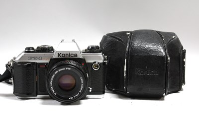 Lot 870 - Konica FT-1 Motor 35mm SLR Film Camera with...