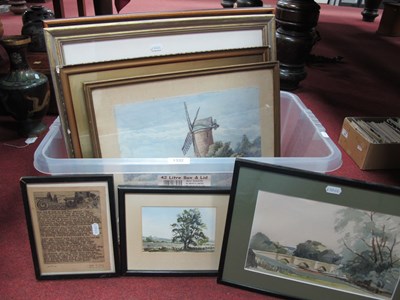 Lot 1332 - Maurice Read, Watercolour of Cottage Scene,...