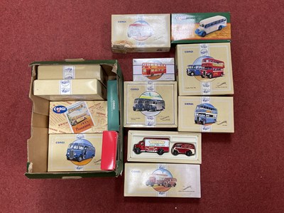 Lot 415 - Eighteen Diecast Model Buses by Corgi,...