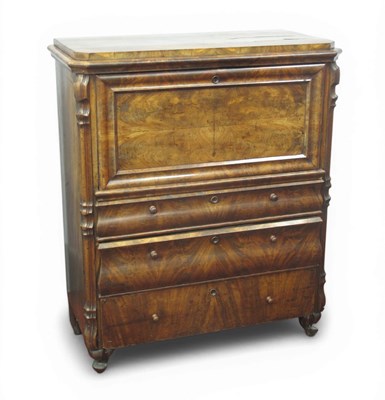 Lot 1539 - XIX Century Mahogany Biedermeier Escritoire,...