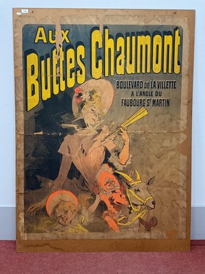 Lot 1459 - Vintage Poster 'Aux Buttes Chaumont', designed...