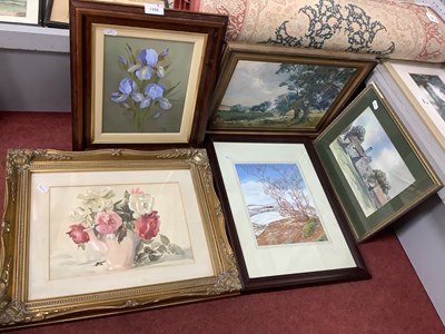 Lot 1498 - John Hall (Gloucester Artist) River Windrush,...