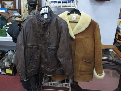 Lot 1164 - A Women's Vintage Sheepskin Tan Three-Quarter...