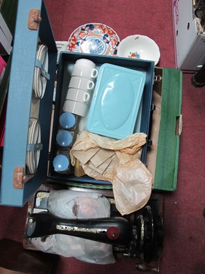 Lot 1118 - Collectables, including cased Singer sewing...