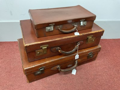Lot 1582 - Leather Suitcase Circa 1900 for Henry Murton,...
