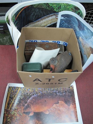 Lot 1139 - Fishing Sport Plastic Decoy Duck - Scales,...