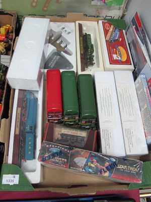 Lot 1335 - Solido Double Decker Buses (3), model plane,...