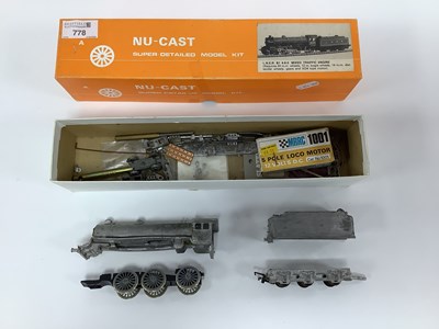 Lot 778 - A boxed part-assembled 4mm scale Nu-Cast metal...