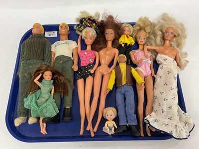 Lot 317 - Ten 1970s and Later Plastic Dolls, to include...