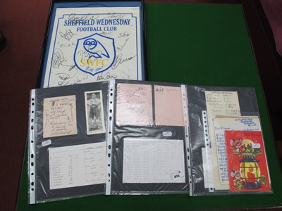 Lot 806 - Sheffield Wednesday Autographs 1930s, 40s and...