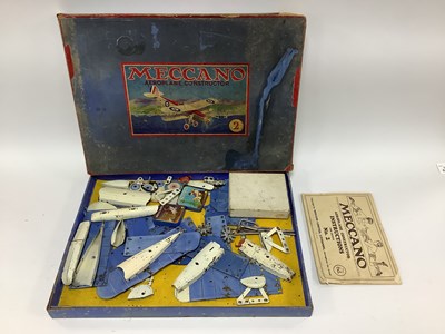 Lot 601 - A 1930's Meccano Aeroplane Constructor Set No....
