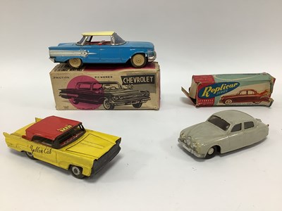 Lot 814 - A Japanese tinplate friction drive Chevrolet,...