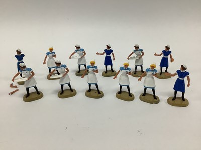 Lot 797 - Twelve 1980's Britains Super Deetail Nurses,...