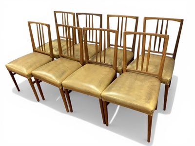 Lot 1603 - A Set of Eight Mid-Century Teak Dining Chairs,...