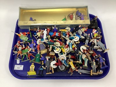 Lot 721 - A quantity of plastic toy figures, mid xx...
