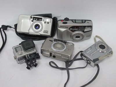 Lot 1396 - Pentax Digital Compact Cameras Espio 738G,...