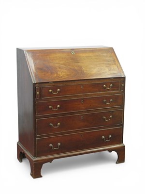 Lot 1566 - A XVIII Century Style Mahogany Bureau, with a...