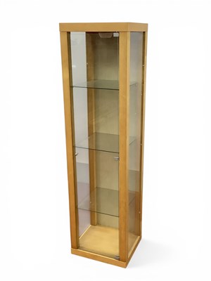 Lot 1559 - Light Wood Floor Standing Display Cabinet,...