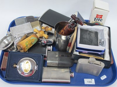 Lot 1382 - A Large Collection of Hip Flasks, to include...