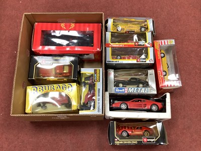 Lot 449 - Eleven 1:24/1:18/1:16 scale diecast model...