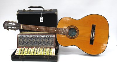 Lot 1444 - German Pietro Accordion in Carry Case, Viva 3...