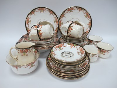 Lot 1199 - Stanley Early XX Century Teaware of 39 pieces,...