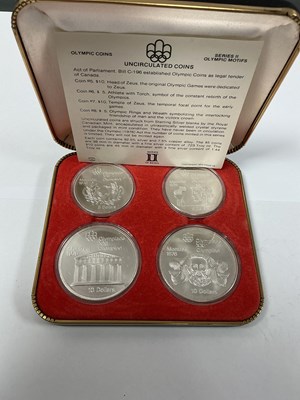 Lot 584 - Canada 1976 Montreal Olympics Silver Four Coin...