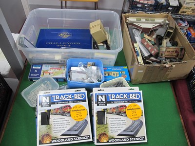 Lot 372 - Two "N" Gauge U.S.A Outline Steam Locomotives,...