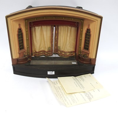 Lot 1432 - A Vintage Handmade Dolls Theatre, with...