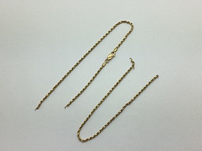 Lot 132 - A Fine Ropetwist Style Chain, (broken),...