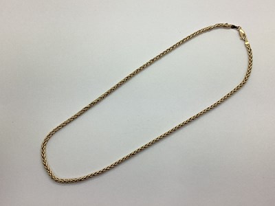 Lot 131 - A Fancy Hollow Link Chain, stamped "327", to...