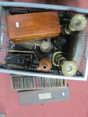 Lot 1128 - Collectables, including wooden cased Edwardian...