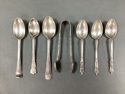 Lot 12 - Five Assorted Hallmarked Silver Teaspoons,...