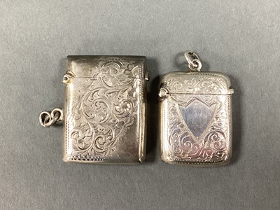 Lot 55 - A Hallmarked Silver Rectangular Vesta Case,...