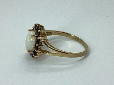 Lot 69 - A Modern 9ct Gold Cluster Ring, of flowerhead...