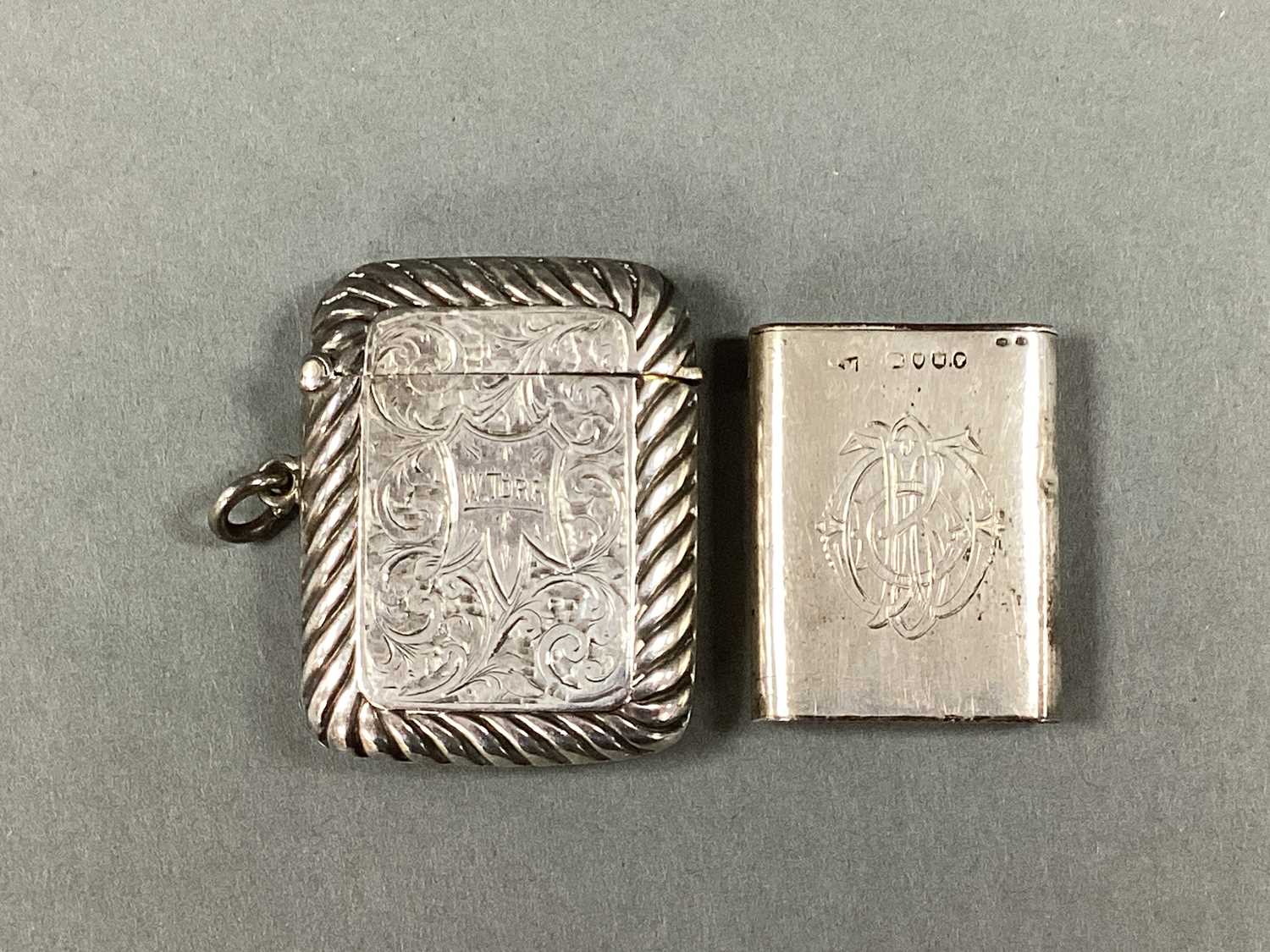 Lot 15 - A Decorative Hallmarked Silver Vesta Case, the...