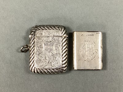 Lot 15 - A Decorative Hallmarked Silver Vesta Case, the...