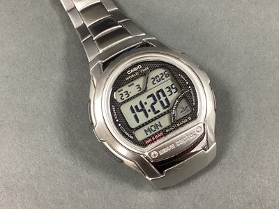 Lot 246 - Casio World Time; A Digital 'Wave Ceptor' Gent'...