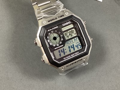 Lot 247 - Casio World Time; A Gent's 'Illuminator'...