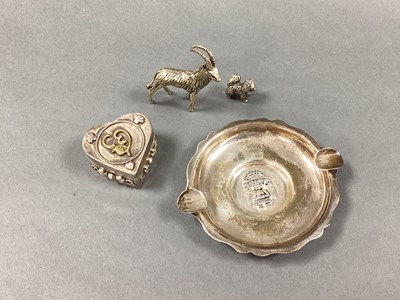 Lot 50 - A Miniature Circular Ashtray, depicting Tumi...