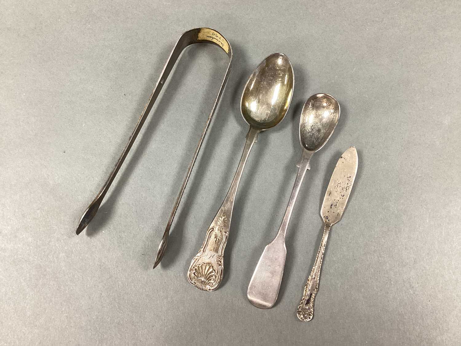 Lot 27 - A Pair of Georgian Hallmarked Silver Sugar...